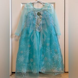 H&M Shimmering Aqua Elsa Frozen Snow Queen Costume